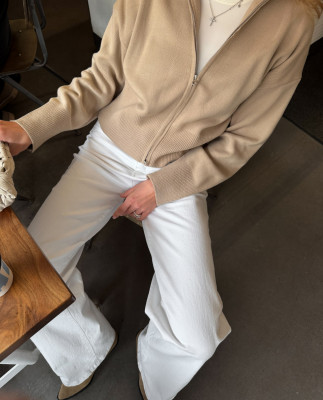 118 Кардиган в’язаний весняний з блискавкою